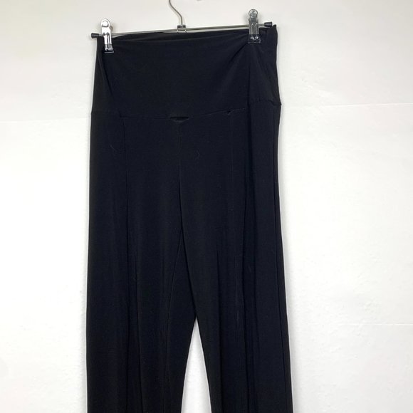 Norma Kamali Spat Flare Split Legging Pants Black XS - Picture 9 of 12